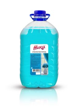 Средство для мытья стекол и зеркал ПЭТ 5л НИКА-СТЕКЛООЧИСТИТЕЛЬ для кафеля, хром поверхн, стали 1/4