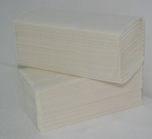 Полотенца бумажные 1сл 250л белые 23х23 (V) 33гр 1/20