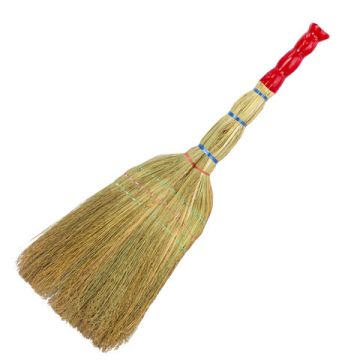Веник Сорго 3-х прошивной ручка в пленке 360-380г ширина метелки 28-31см длина79см ЛАЙМА 1/20