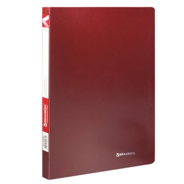 Папка с пласт.скоросш. BRAUBERG Office красн 100л