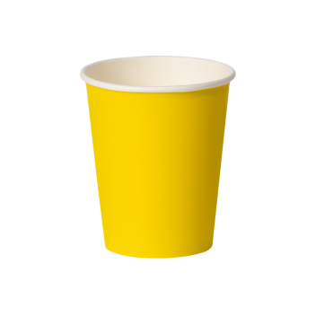 Стакан бумажный для горячего 250мл d-80 Желтый 50/1000