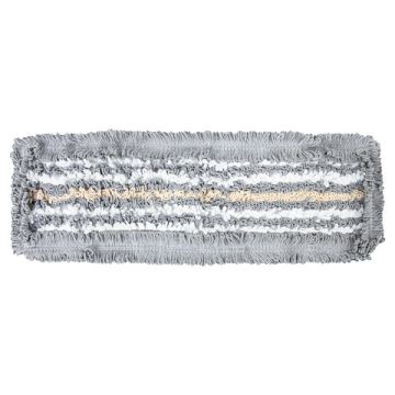 Насадка МОП плоская 40х11см ЛАЙМА EXPERT карманы/уши, микрофибра/хлопок ворс 3,5см  1/100