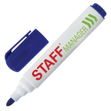 Маркер для доски синий 5мм круглый наконечник Manager STAFF 1/12