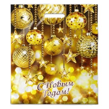 НГ Пакет с вырубной ручкой (38х47)-60 Вечеринка 50/500