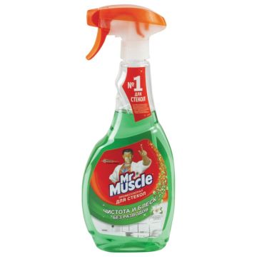 Средство для мытья стекол и зеркал 500мл триггер Утренняя роса Мистер Мускул 1/12 