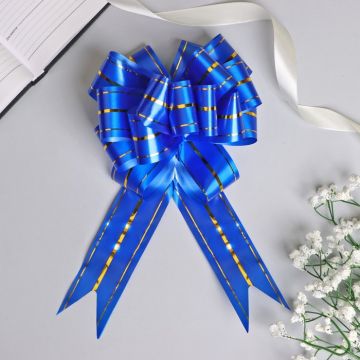 Бант-шар 4,5см золотое сечение синий 20/20 