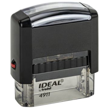 Оснастка для штампа оттиск 38х14мм синий, TRODAT IDEAL 4911 P2, подушка в комплекте, 1/50
