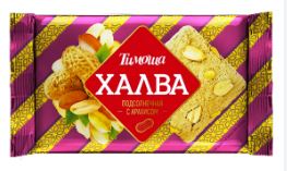 Продукты, Халва с арахисом Тимоша 250 г 1/1