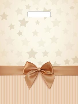 Пакет с вырубной ручкой (31х40)-60 Звезды в подарок ламинат Тико 50/500