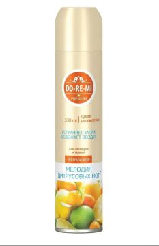 Освежитель Do-re-mi Premium 330мл сухое распыление Мелодия цитрусовых нот Сибиар 1/12 