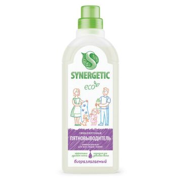 Средство жидкое 1л SYNERGETIC для удаления пятен ЭКО 1/8