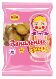 Продукты, Сухари Ванильные 250г БКК Киров 1/1 
