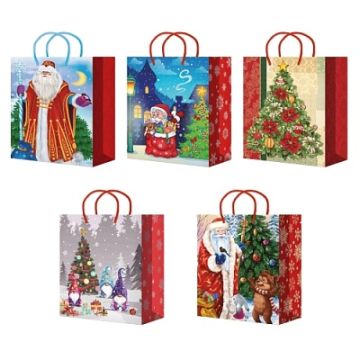 НГ Пакет подарочный ламинированный (18x23x10) Микс 1/10/200