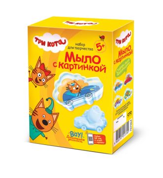 Набор для творчества мыло с картинкой Три кота Коржик 1/46