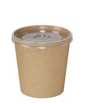 Крышка для супницы 380-520мл d-102мм ПП прозрачная плоская OneBowl UP PP lid 1EA 50 25/550 