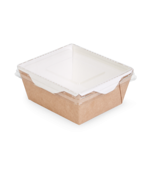 Крышка для контейнера 350мл 132х120х13,5мм OSQ Opsalad прозрачная 50/900