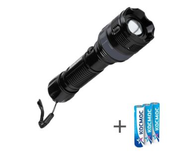 Фонарь ручной пласт корпус ремешок zoom-линза 3хААА 2ВтLED Космос 1/1 