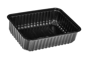 Контейнер 0,5л (186х132) черный ПП UPAX-UNITY Пермь 100/500 