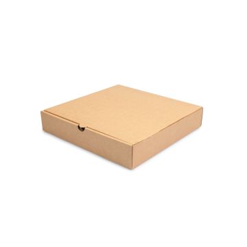 Коробка под пиццу 330х330х40мм Т11 профиль Е бурая гофро 50/50