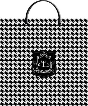 Пакет с пластмассовыми ручками (36х37)-100 Шанель Тико 10/100