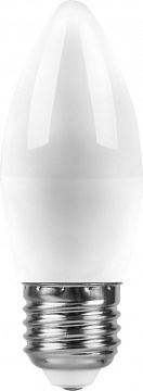 Лампа светодиодная 7W 4000K E27 230V С37 свеча SAFFIT 1/10