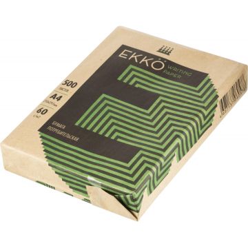 Бумага А4 500л 60г/м2 белизна 60% газетная EKKO 1/5