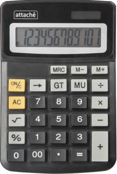 Калькулятор настольный Attache ATC-111-12C 12 разрядов двойное питание 153х103мм 1/40