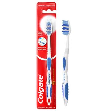 Зубная щетка Colgate Классика здоровья средней жесткости 1/72