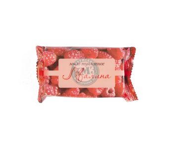 Мыло туалетное 100гр в обертке Малина Калужский МЗ 1/80 