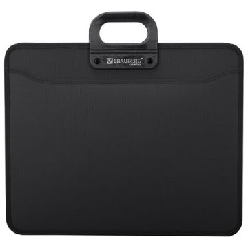 Папка-портфель пласт BRG А3 3отд, черная