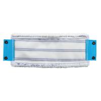 Насадка МОП плоская 34х10см на кнопках,  абразив, белый 