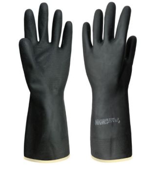 Резиновые перчатки К50Щ50 тип 2, р.L черн АЗРИХИМ 1/120