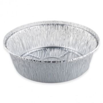 Касалетка алюминиевая d-205мм дно 167мм h55мм 1405мл L-край (крышка 444722) 20/400