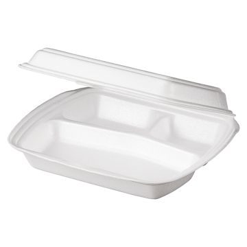 ВПС Ланч-бокс 3-сек (250х195х68) белый LB-3А  эконом вспен ТДУ  100/100 