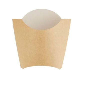 Коробка бумажная для картофеля фри 137х54х103мм крафт ламинированный ECO FRY М DoECO 50/1200