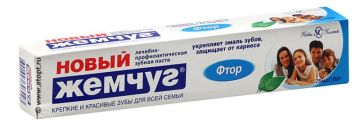 Зубная паста Новый Жемчуг 50мл Фтор 1/6/36
