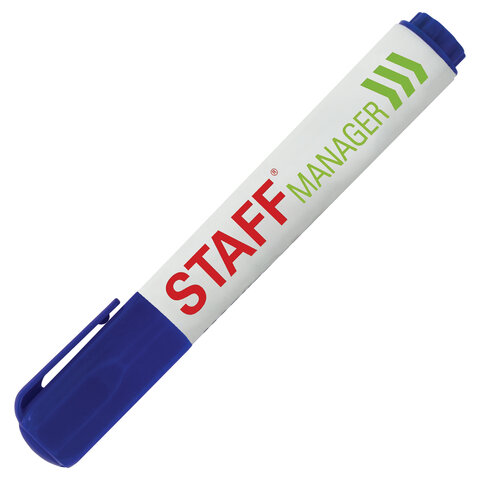 Маркер для доски синий 5мм круглый наконечник Manager STAFF 1/12