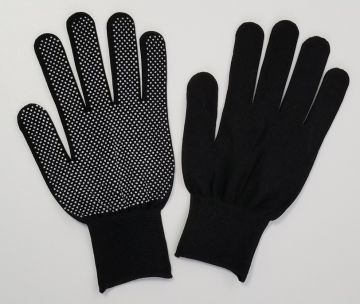 Перчатки ПВХ спец нейлон черные 10/120