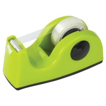 Диспенсер для скотча 11,8х5х5см настольный, утяжеленный, средний, салатовый Brauberg 1/48