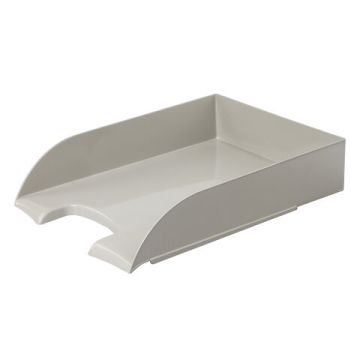 Лоток горизонтальный для бумаг 320х245х65мм серый Office style Brauberg 1/12