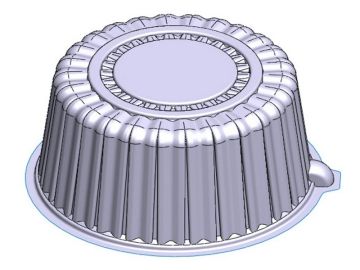 Емкость торт Т-210  крышка (d-210х110) 240/240 