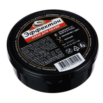 Крем для обуви черный 45мл Эффектон 1/48