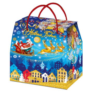 НГ Коробка до 1,6кг 190х135х215 Город Золотой 1/100