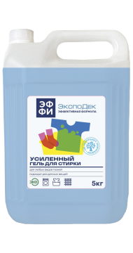 Средство жидкое 5л для стирки Эффективная формула ЭФФИ усиленное (эксперт 2000) 1/4