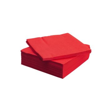 Салфетки (24х24) (100) интенсив красные 1/42