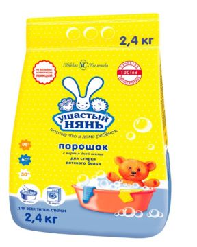 Порошок стиральный Ушастый нянь 2,4кг детский  1/6
