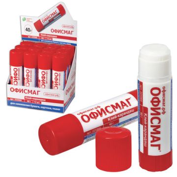Клей-карандаш 40г ОФИСМАГ 1/12/288