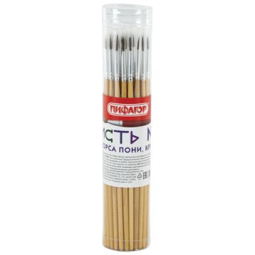 Кисть пони круглая №3 Пифагор 1/30/2400