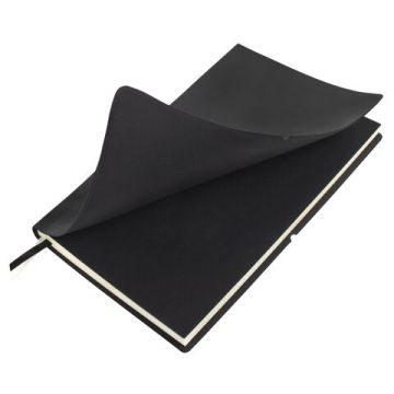 Блокнот 128л А5 148х218мм ладкий кожзам клетка BRAUBERG Black Jack 1/30 (Клиент)