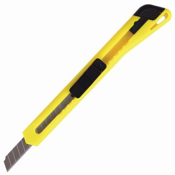 Нож канцелярский 9мм европодвес фиксатор ассорти Classic Brauberg 1/60